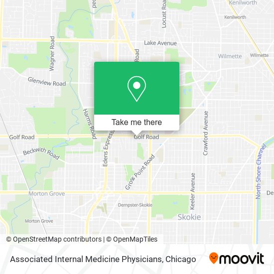 Mapa de Associated Internal Medicine Physicians