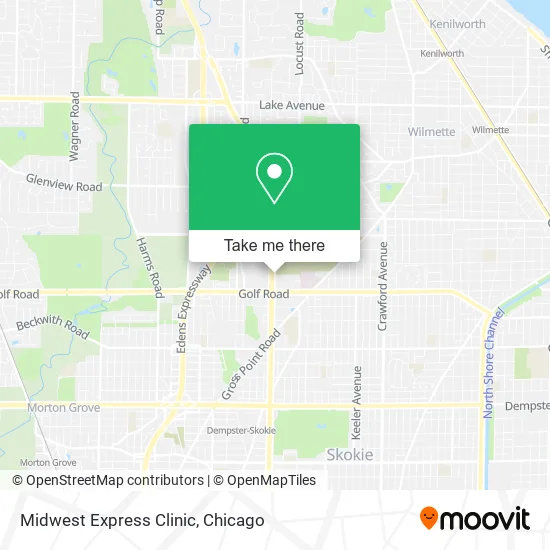 Midwest Express Clinic map