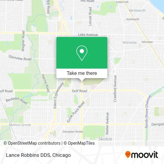 Lance Robbins DDS map