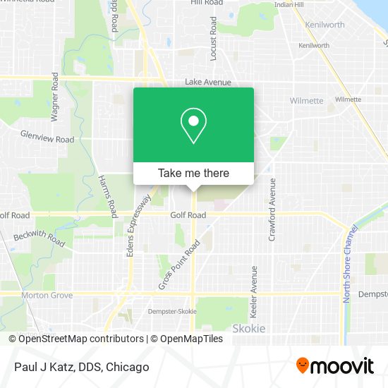 Mapa de Paul J Katz, DDS
