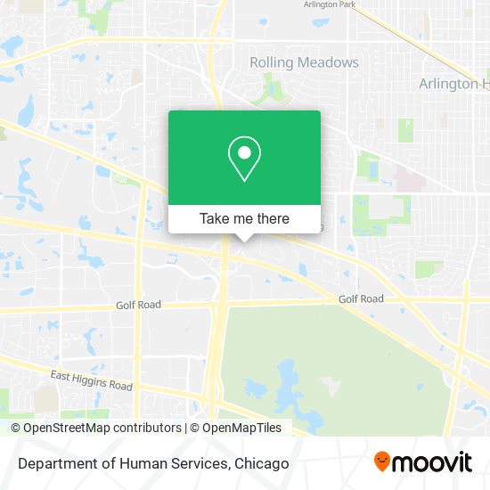 Mapa de Department of Human Services