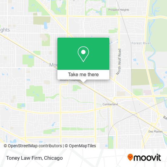 Toney Law Firm map
