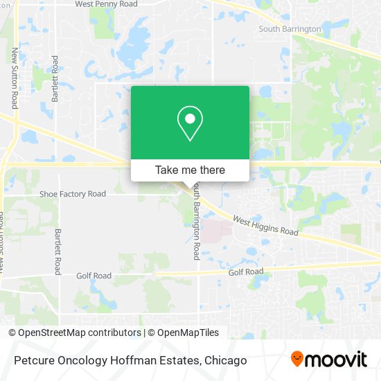 Mapa de Petcure Oncology Hoffman Estates