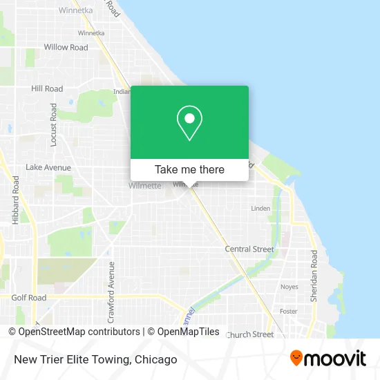 New Trier Elite Towing map