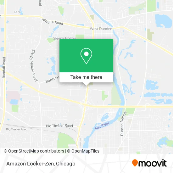 Amazon Locker-Zen map