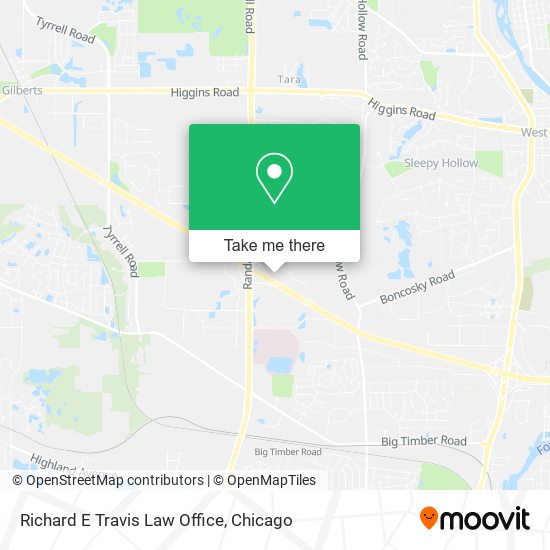 Mapa de Richard E Travis Law Office