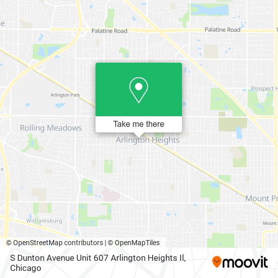 Mapa de S Dunton Avenue Unit 607 Arlington Heights Il