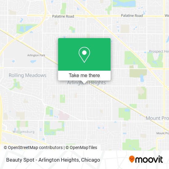 Beauty Spot - Arlington Heights map