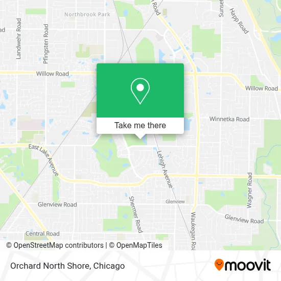 Orchard North Shore map