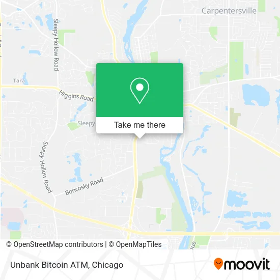 Unbank Bitcoin ATM map