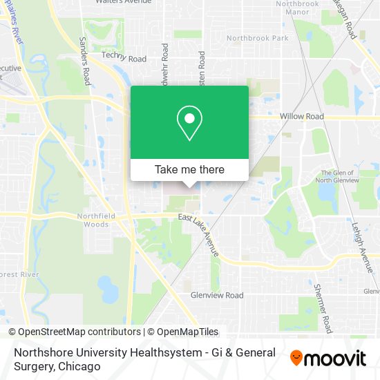 Mapa de Northshore University Healthsystem - Gi & General Surgery