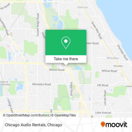 Mapa de Chicago Audio Rentals