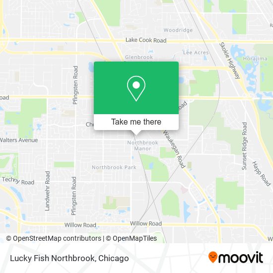 Lucky Fish Northbrook map