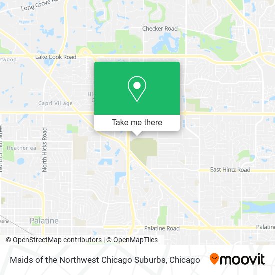 Mapa de Maids of the Northwest Chicago Suburbs