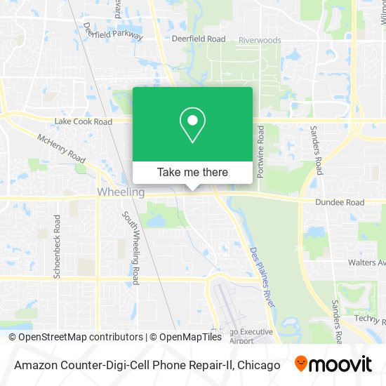 Amazon Counter-Digi-Cell Phone Repair-Il map