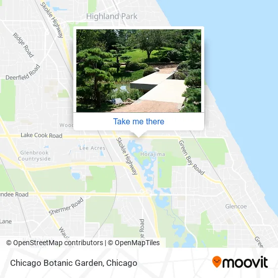 Chicago Botanic Garden map