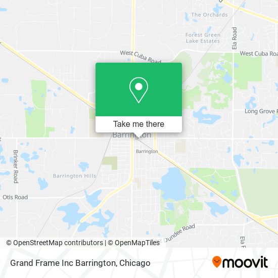 Mapa de Grand Frame Inc Barrington