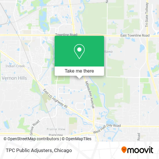 Mapa de TPC Public Adjusters