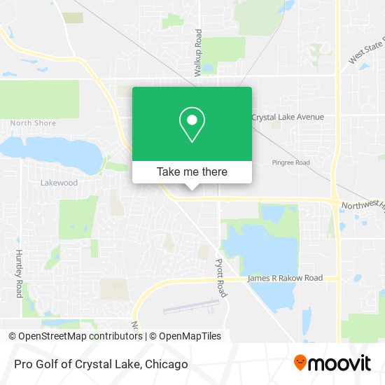 Pro Golf of Crystal Lake map