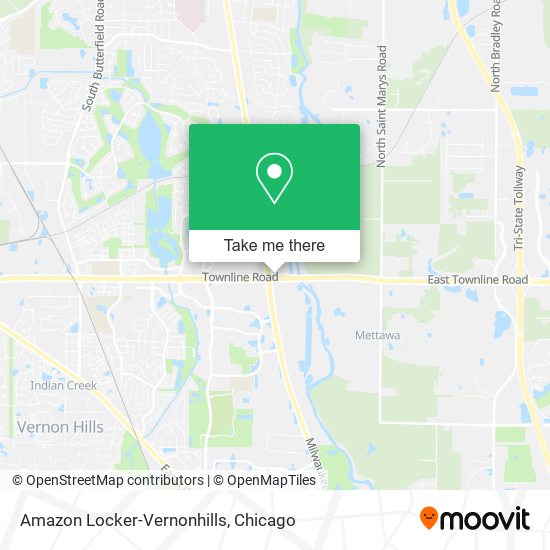 Amazon Locker-Vernonhills map