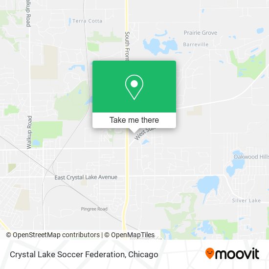 Crystal Lake Soccer Federation map