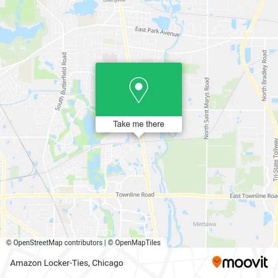 Amazon Locker-Ties map