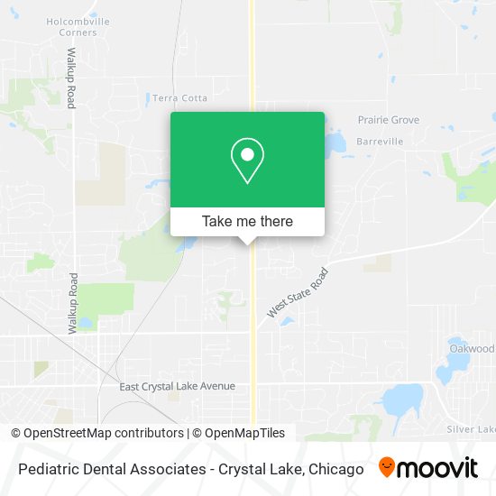 Pediatric Dental Associates - Crystal Lake map