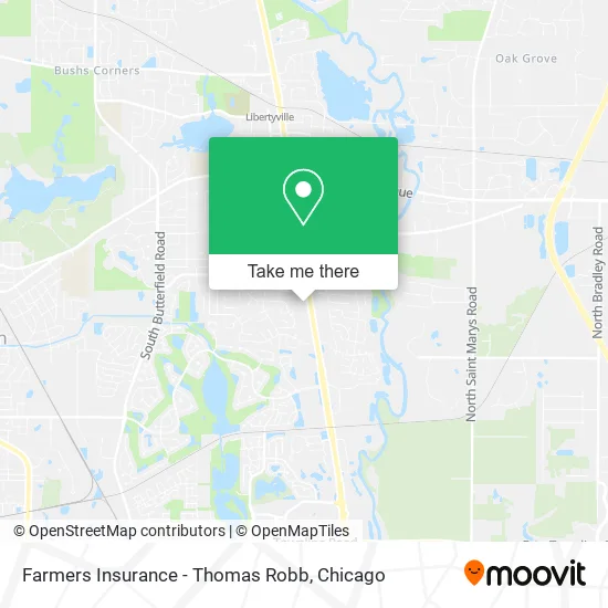 Farmers Insurance - Thomas Robb map