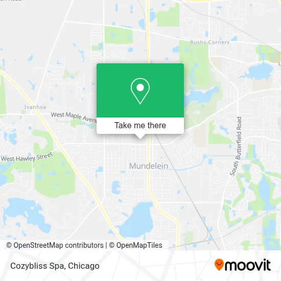 Cozybliss Spa map