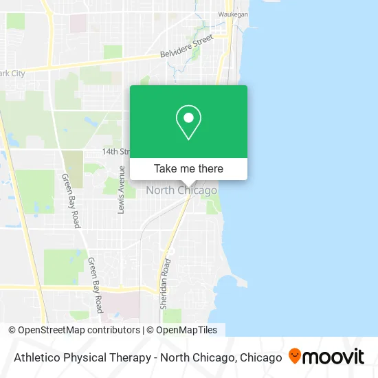 Mapa de Athletico Physical Therapy - North Chicago