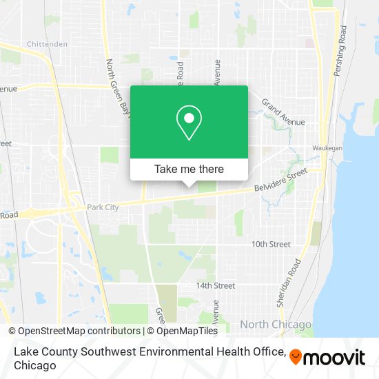 Lake County Southwest Environmental Health Office map