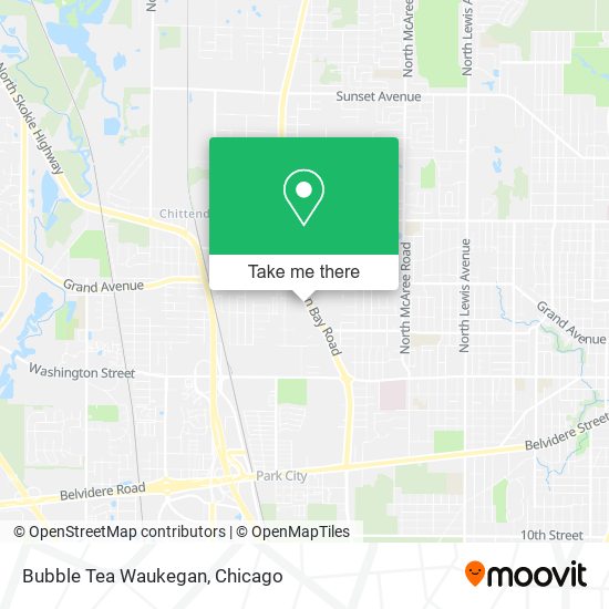 Mapa de Bubble Tea Waukegan