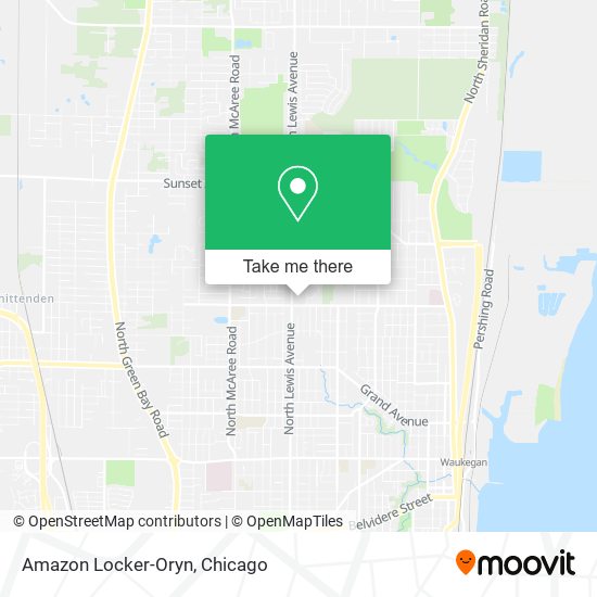 Amazon Locker-Oryn map