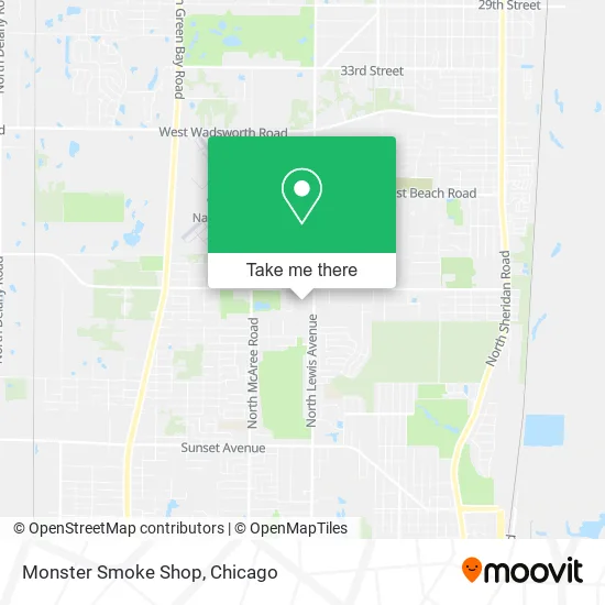 Monster Smoke Shop map