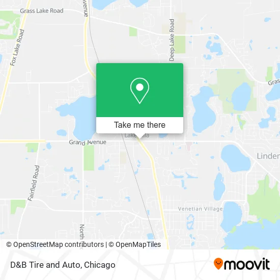 D&B Tire and Auto map