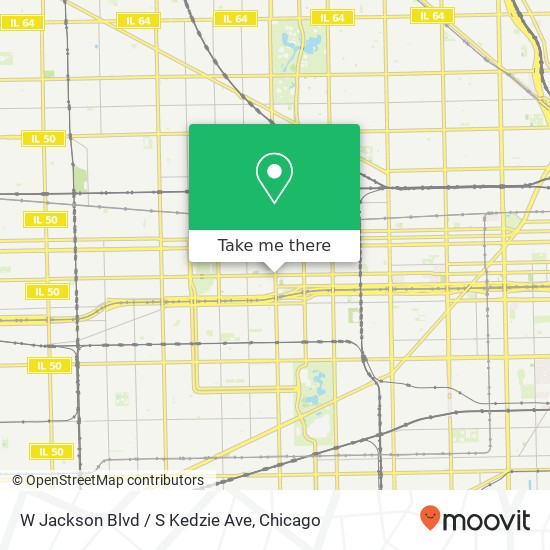 Mapa de W Jackson Blvd / S Kedzie Ave