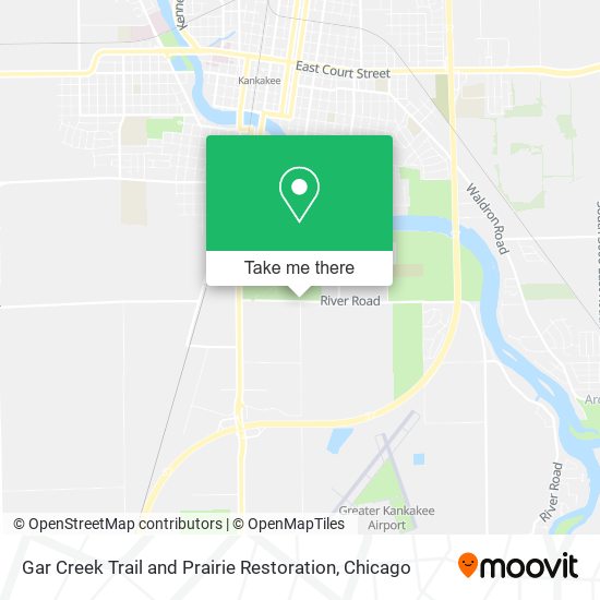 Gar Creek Trail and Prairie Restoration map