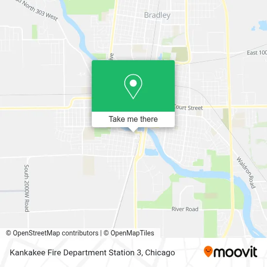 Kankakee Fire Department Station 3 map