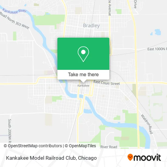 Kankakee Model Railroad Club map