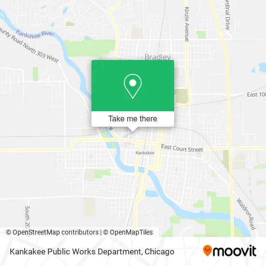 Kankakee Public Works Department map