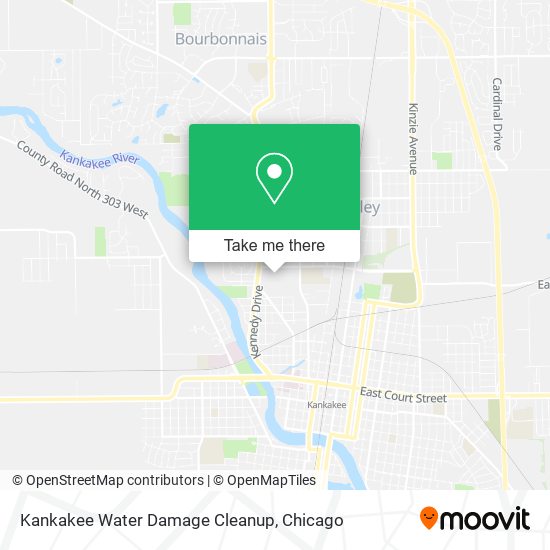 Mapa de Kankakee Water Damage Cleanup
