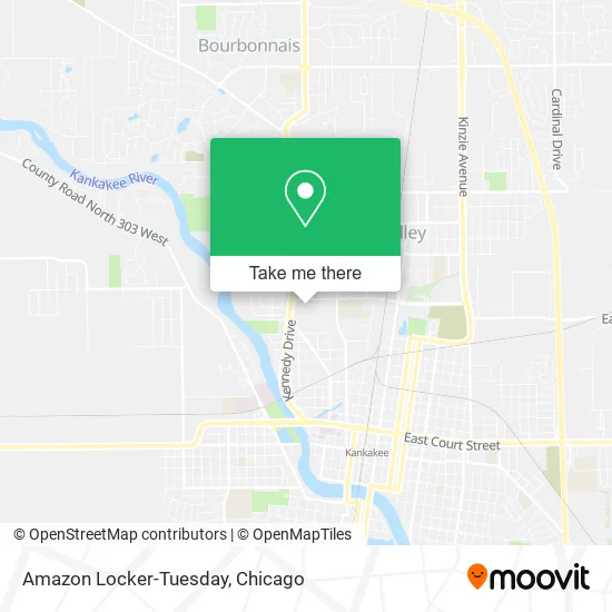 Amazon Locker-Tuesday map