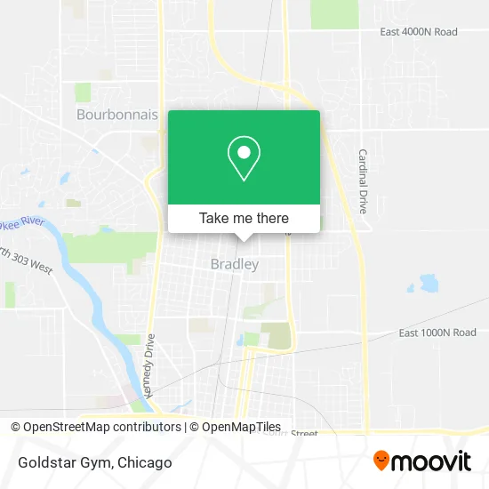 Goldstar Gym map