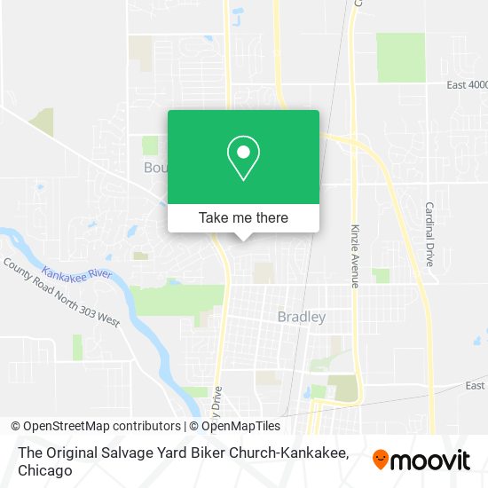 The Original Salvage Yard Biker Church-Kankakee map