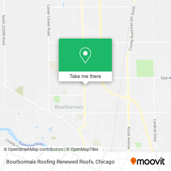 Bourbonnais Roofing Renewed Roofs map