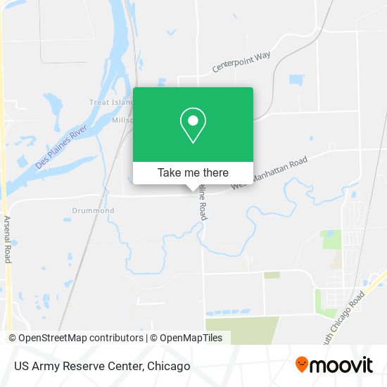 US Army Reserve Center map
