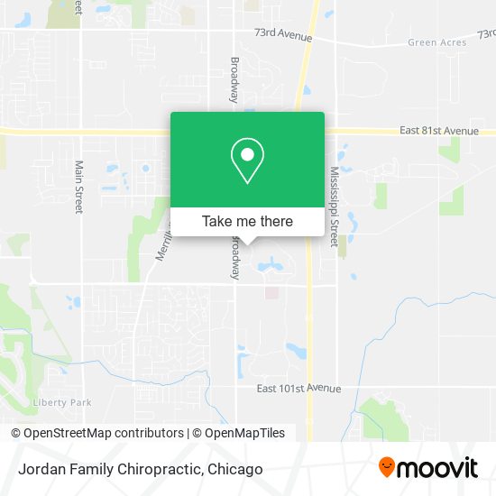 Jordan Family Chiropractic map