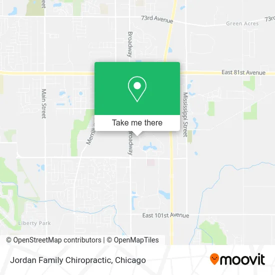 Jordan Family Chiropractic map