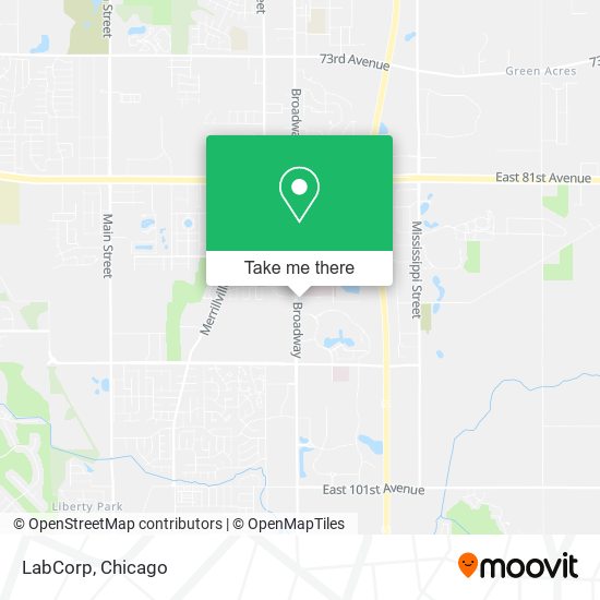 LabCorp map