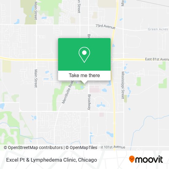 Excel Pt & Lymphedema Clinic map